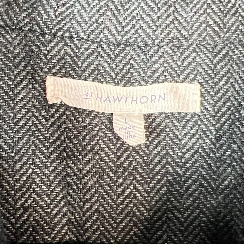 41 Hawthorn Charcoal Quilted Women's Vest 10% Wool | Size Large - Picture 4 of 5